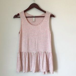 Allison Joy Ruffle hem tank